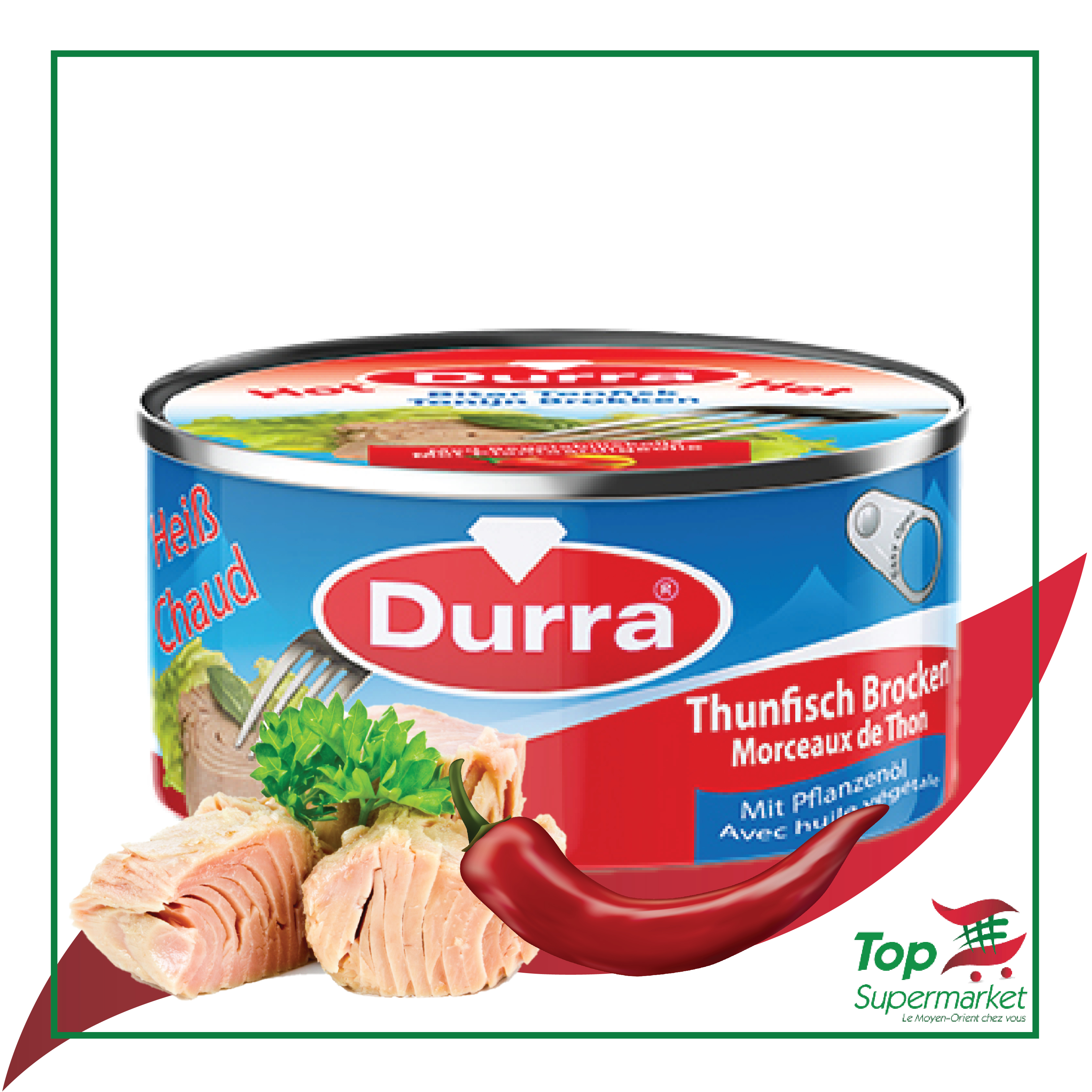 Durra thon pimenté à l'huile 160gr